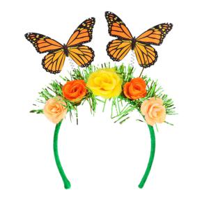 Haarreif Schmetterling Blumen